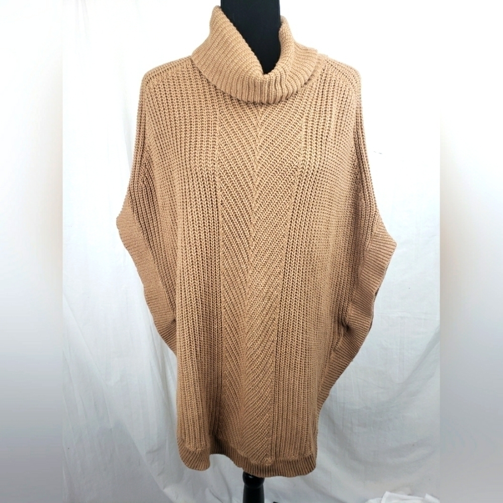 Old Navy Brown Poncho Sweater Sz M-L